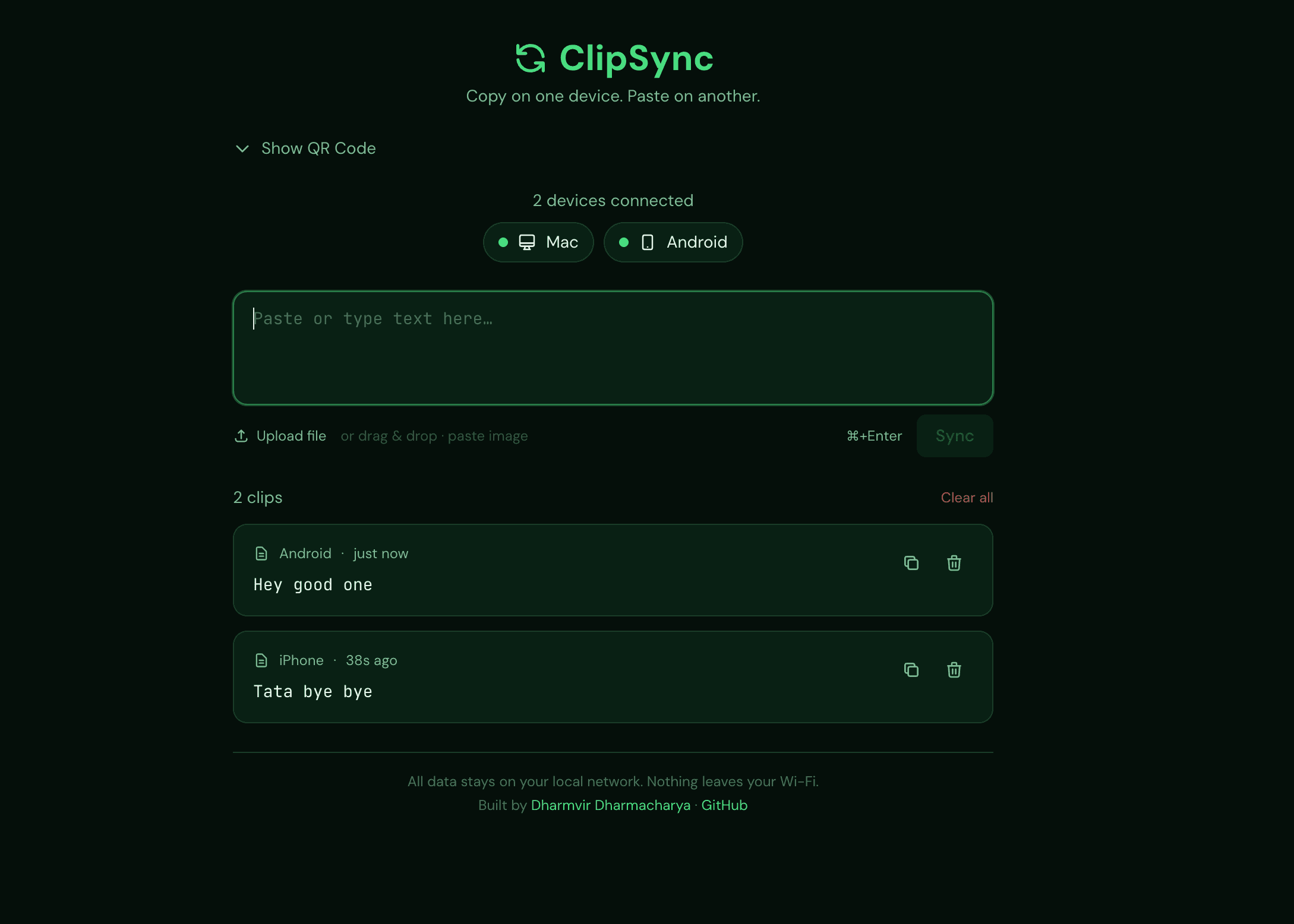 ClipSync: The Clipboard App That Lives on Your Wi-Fi, Not the Internet